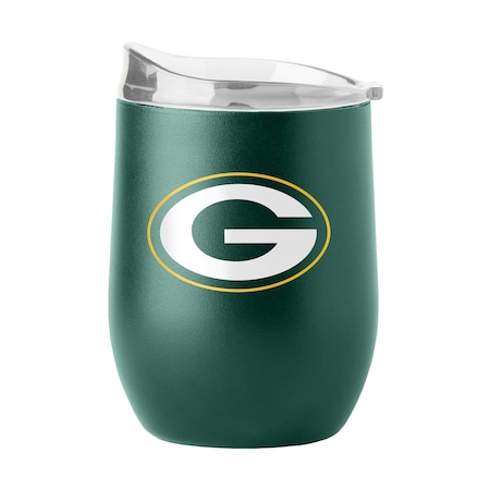 Logo Brands Green Bay Packers 16oz Flipside Powder Coat Curved Beverage 612-S16PB-34